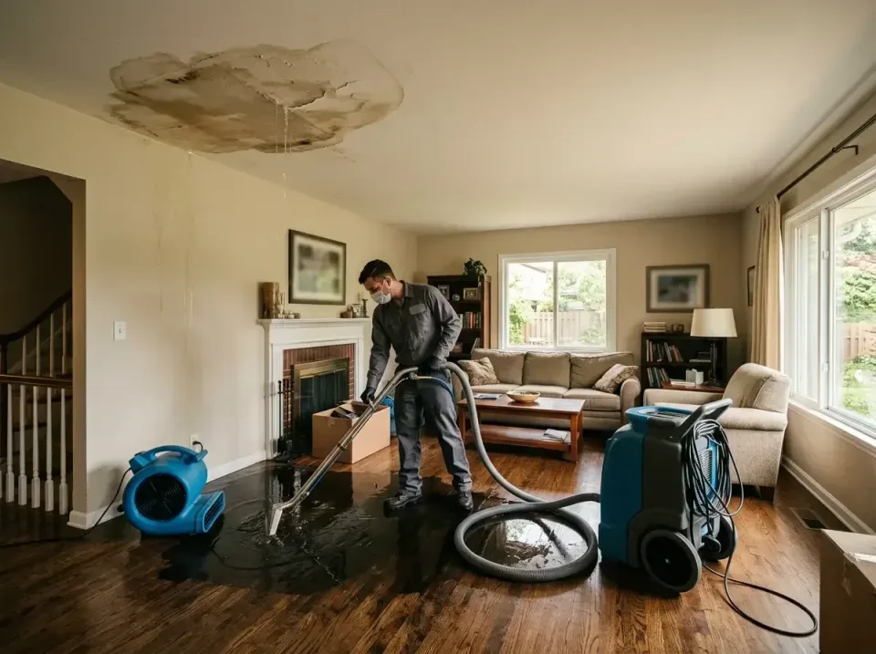 attic-pipe-burst-ceiling-drip-008 — frequently asked questions, Water Damage Restoration & Carpet Care in Smithsburg, MD